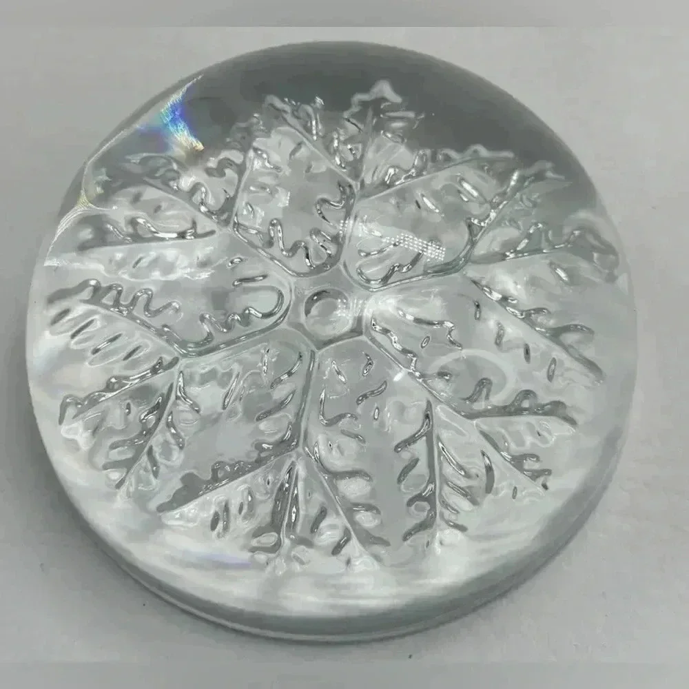 Vintage Avon Snowflake Paperweight